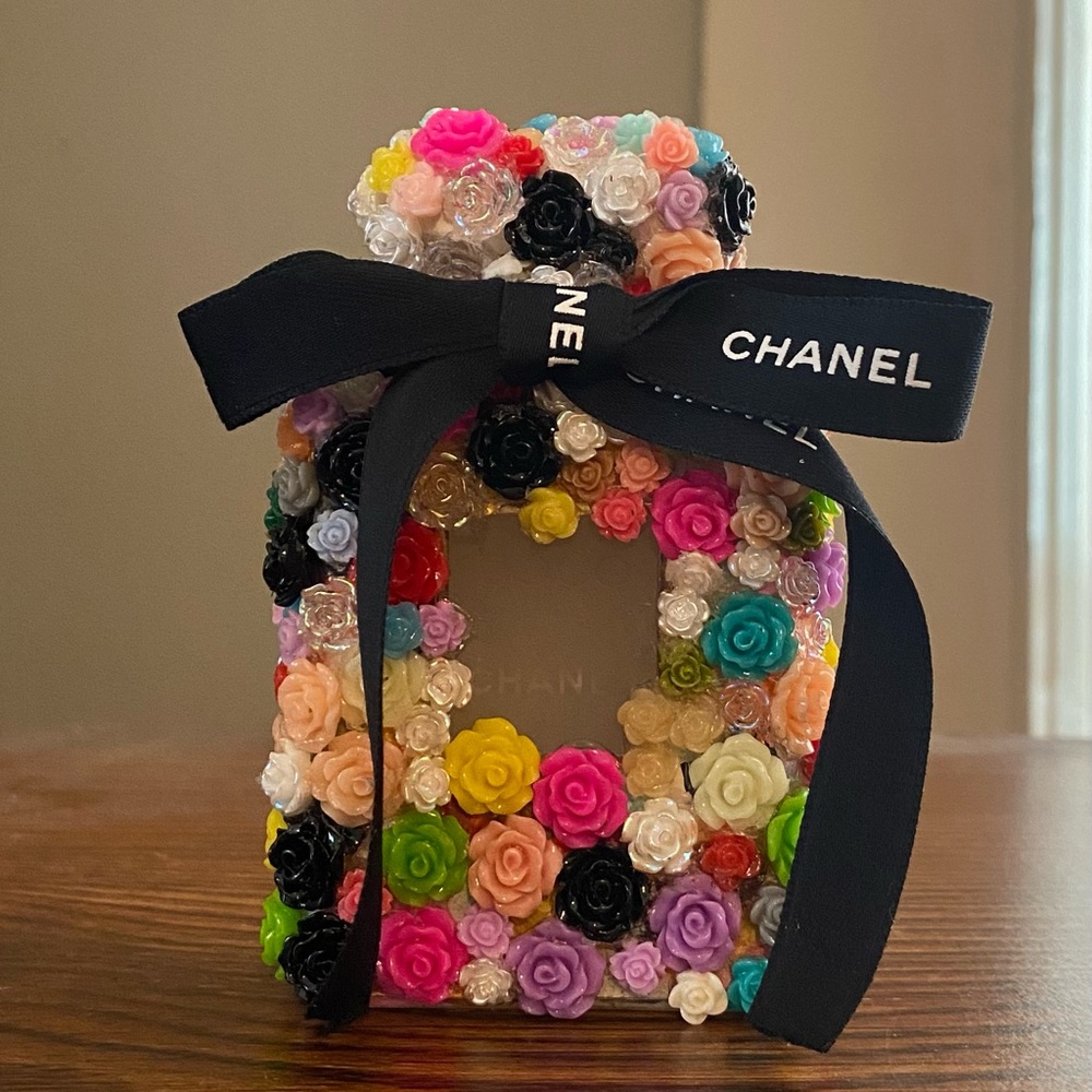 Floral Chanel Perfume Bottle